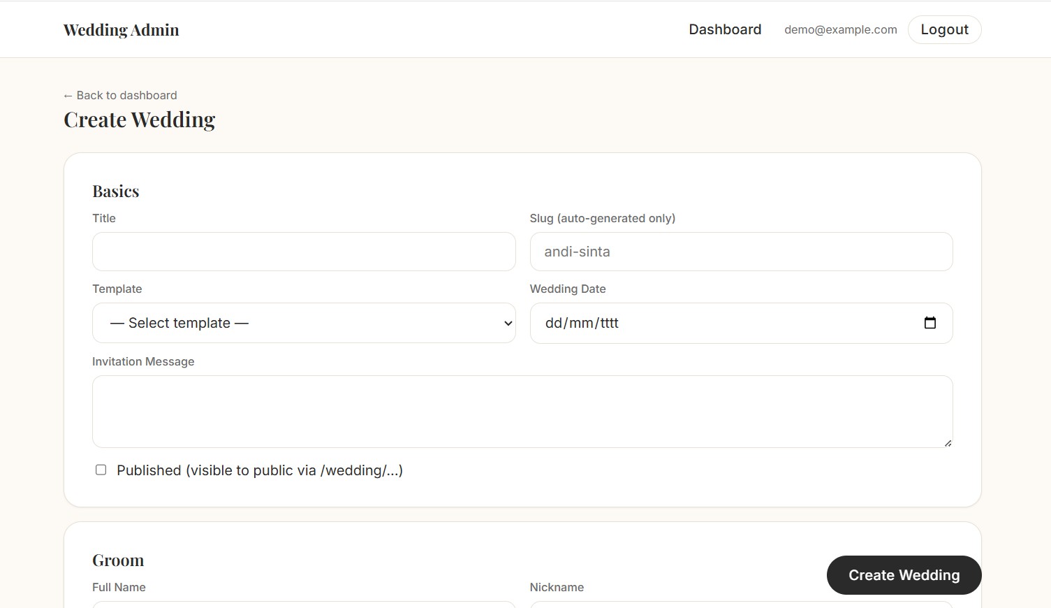 Digital Invitation Platform screenshot 4